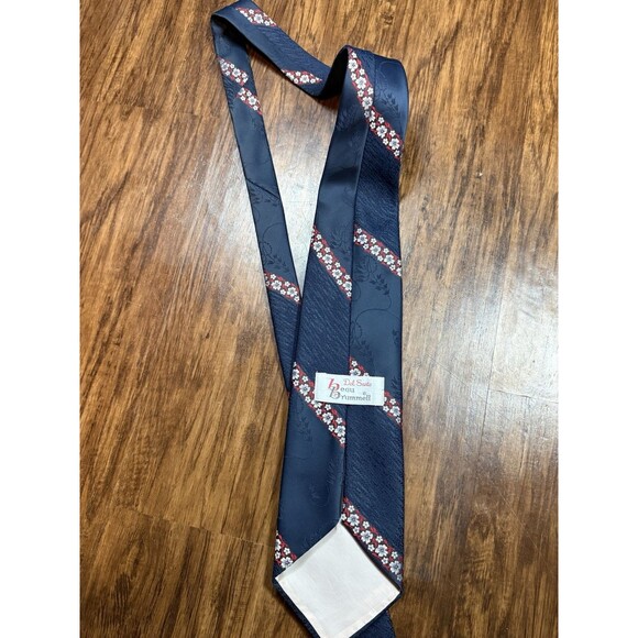 Beau Brummell Men’s Tie Del Sarto Floral Red White Blue - Picture 4 of 4